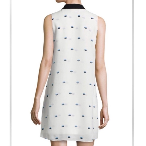 A.L.C. Reese Lips Print Silk Dress size 8 - Picture 3 of 9